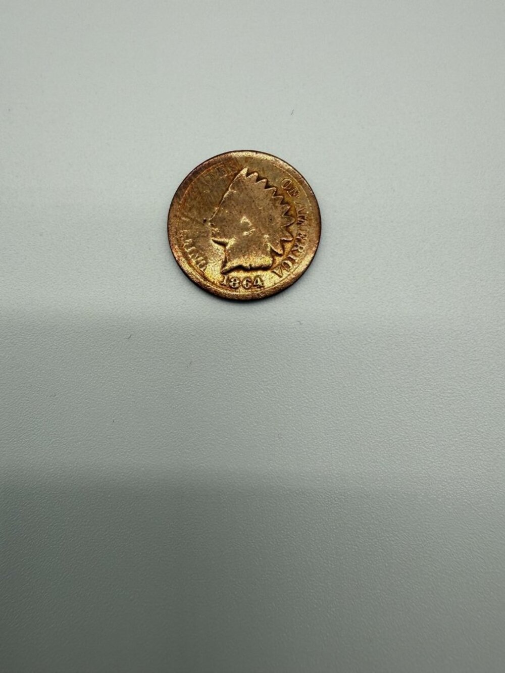 1864 Indian Head Cent 1C Coin Circulated BN US Small Cent Copper Uncertified